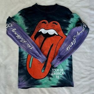 Rolling Stones Tie-Dye L/S Tee - Size S